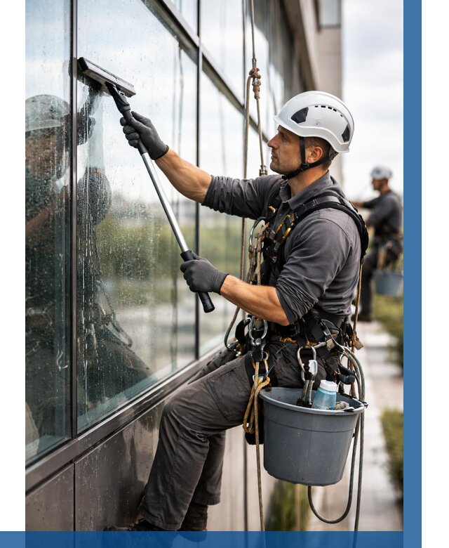 Мойка стеклянных фасадов в Минусинске от 203 р. | ВЫСОТНИК-Мнс