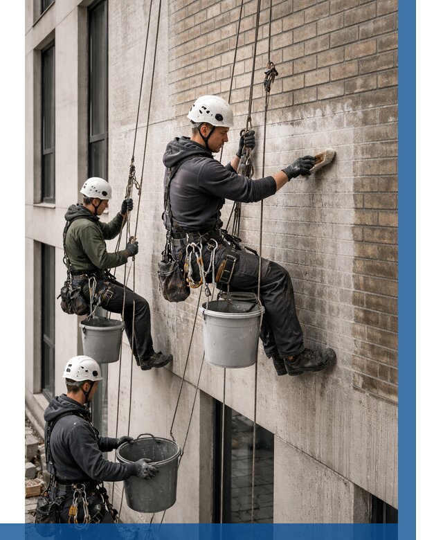 Удаление высолов с фасада в Минусинске от 254 р. | ВЫСОТНИК-Мнс