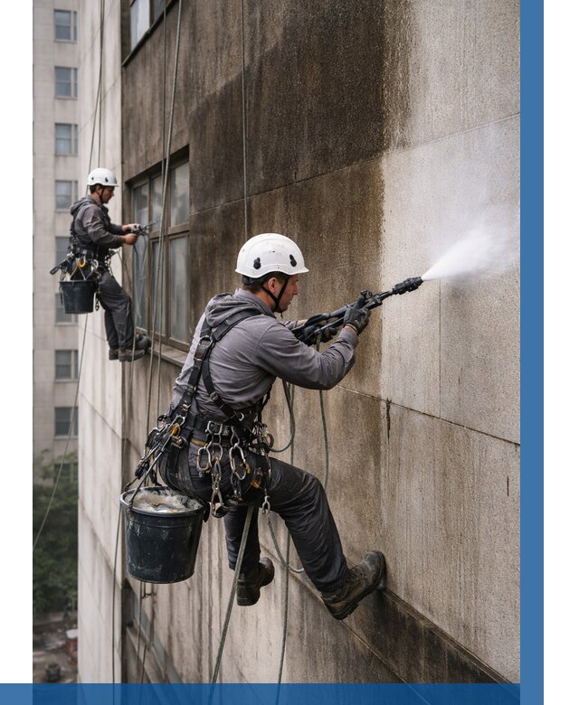 Очистка фасада от копоти в Минусинске от 254 р. | ВЫСОТНИК-Мнс