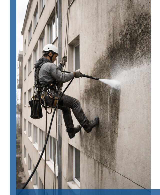 Профессиональная очистка фасадов от плесени в Минусинске