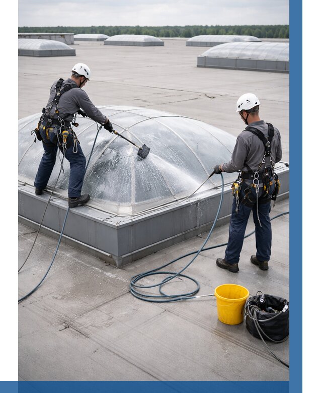 Мойка зенитных фонарей в Минусинске, заказать от 4572 р. | ВЫСОТНИК-Мнс