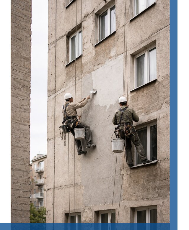 Косметический ремонт фасада в Минусинске от 1118 р. | ВЫСОТНИК-Мнс