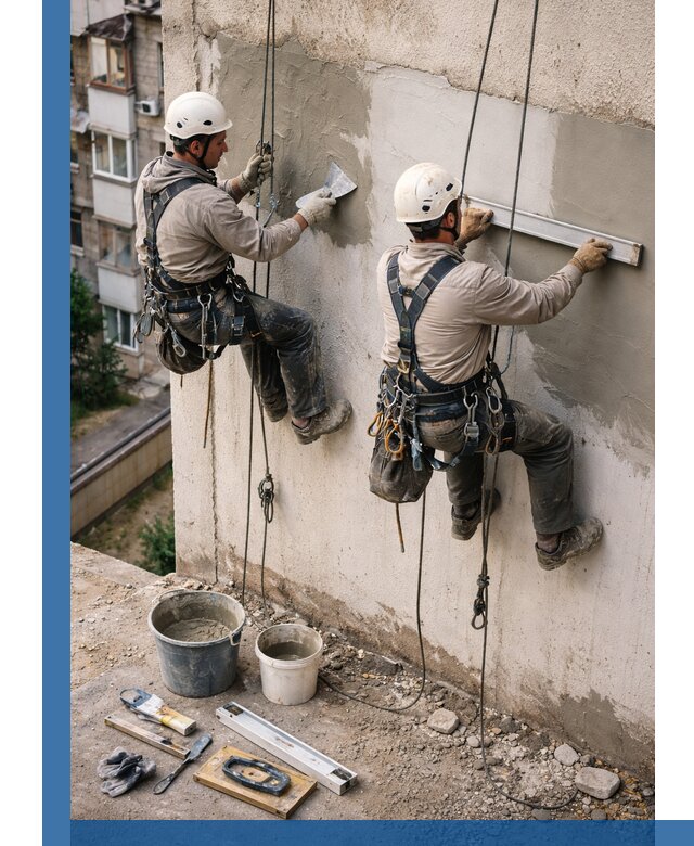 Комплексный ремонт штукатурного фасада с гарантией в Минусинске