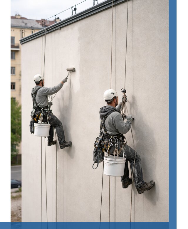 Покраска оштукатуренного фасада в Минусинске от 325 р. | ВЫСОТНИК-Мнс