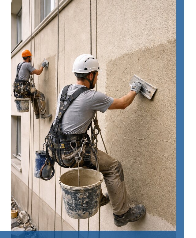 Декоративная штукатурка фасада в Минусинске от 1219 р. | ВЫСОТНИК-Мнс