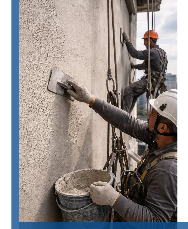 Декоративная штукатурка фасада с утеплением и защитой в Минусинске