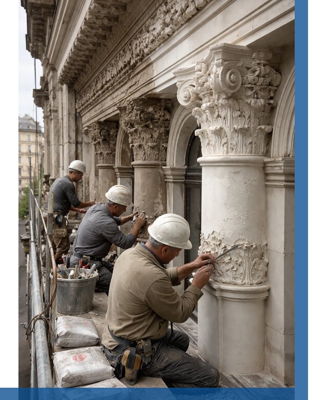 Реставрация фасадной лепнины в Минусинске от 2540 р. | ВЫСОТНИК-Мнс