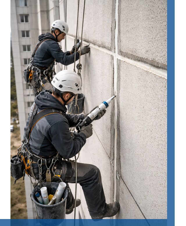 Герметизация межпанельных швов в Минусинске от 711 р. | ВЫСОТНИК-Мнс
