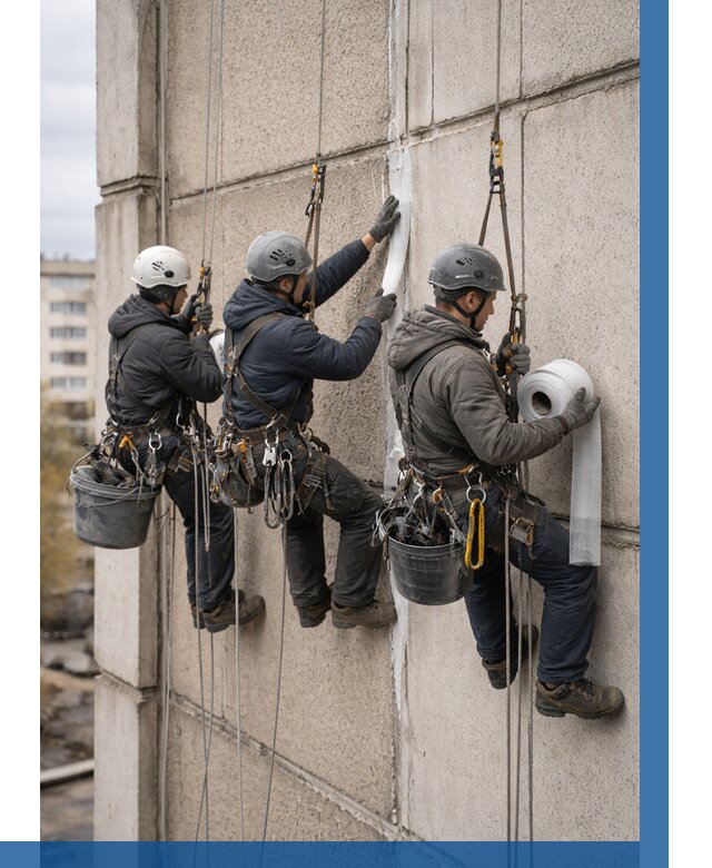 Ремонт межпанельных швов в Минусинске от 762 р. | ВЫСОТНИК-Мнс