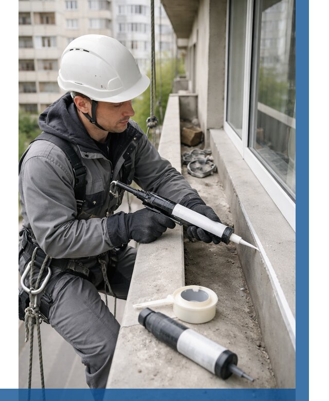 Герметизация швов лоджии в Минусинске от 4572 р. | ВЫСОТНИК-Мнс