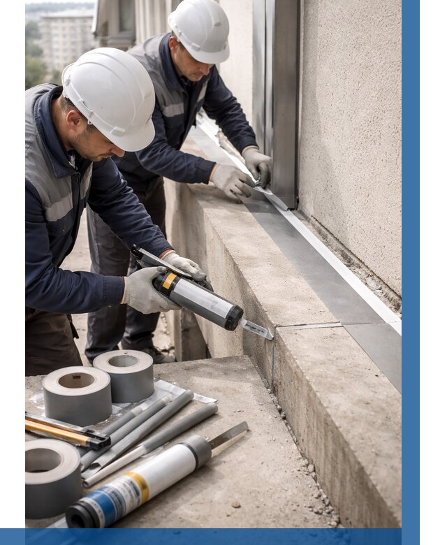 Герметизация примыкания балкона в Минусинске от 4572 р. | ВЫСОТНИК-Мнс