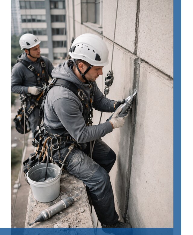 Ремонт деформационных швов здания в Минусинске от 1016 р. | ВЫСОТНИК-Мнс