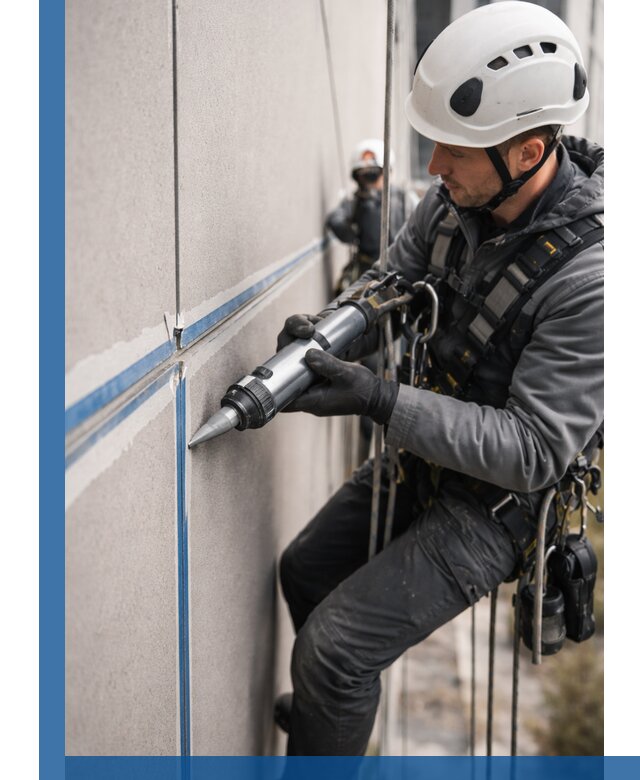 Герметизация стыков фасадных панелей в Минусинске качественно и быстро