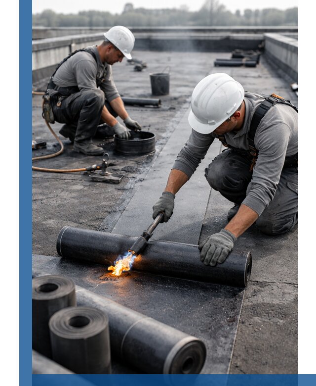 Ремонт рулонной кровли в Минусинске герметизация и восстановление