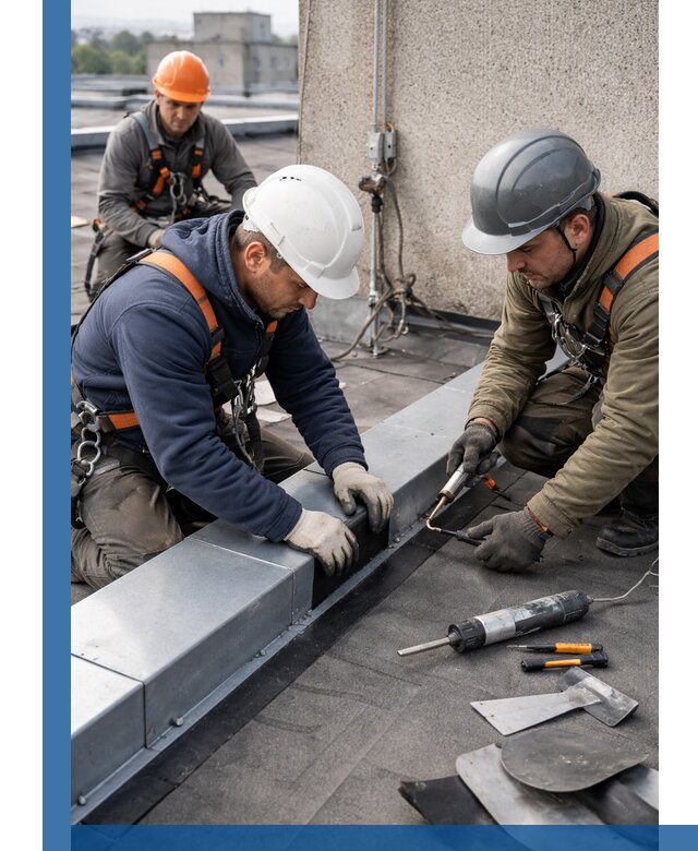 Ремонт кровельных примыканий в Минусинске профессионально