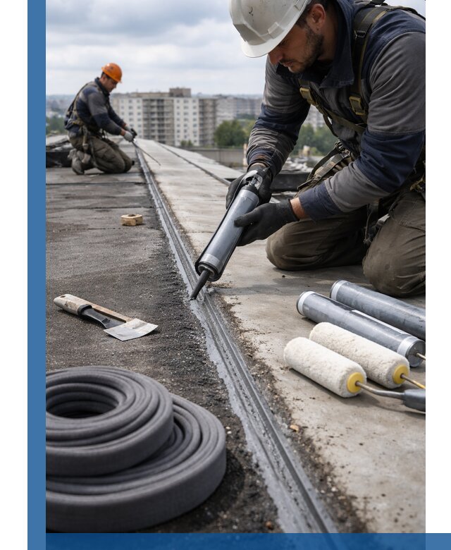 Герметизация швов кровли в Минусинске с гарантией герметичности