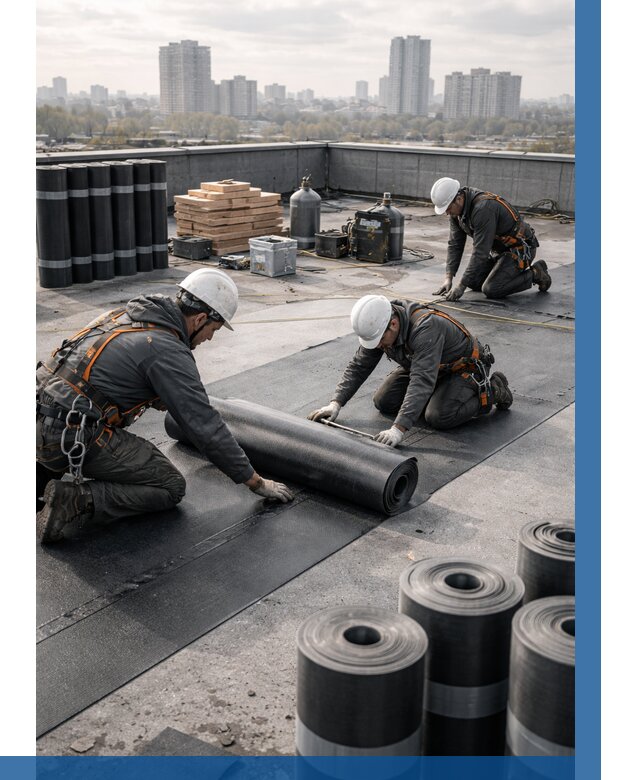 Монтаж мягкой кровли под ключ в Минусинске от 457 р. | ВЫСОТНИК-Мнс