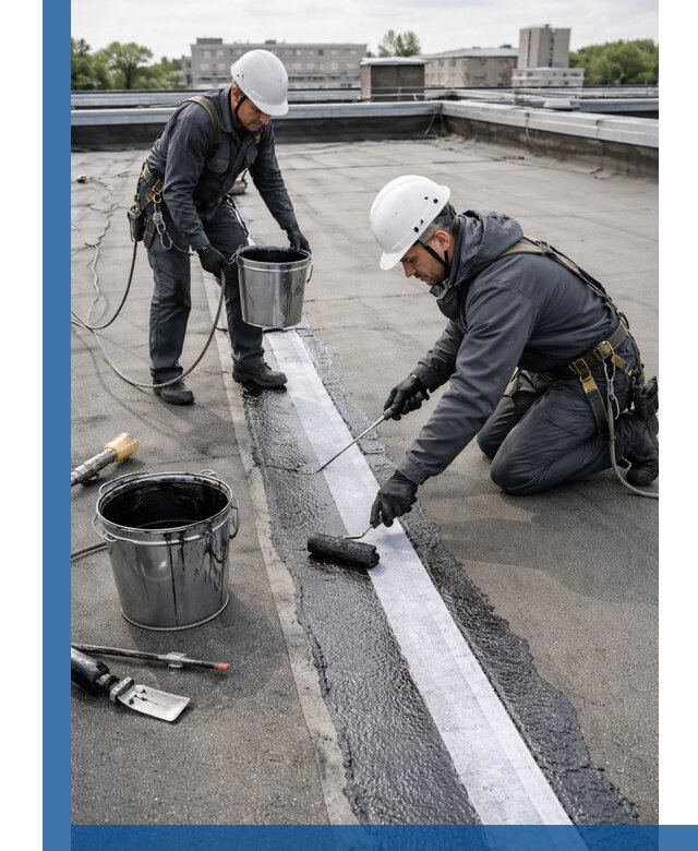 Гидроизоляция кровли мастикой в Минусинске надежная защита