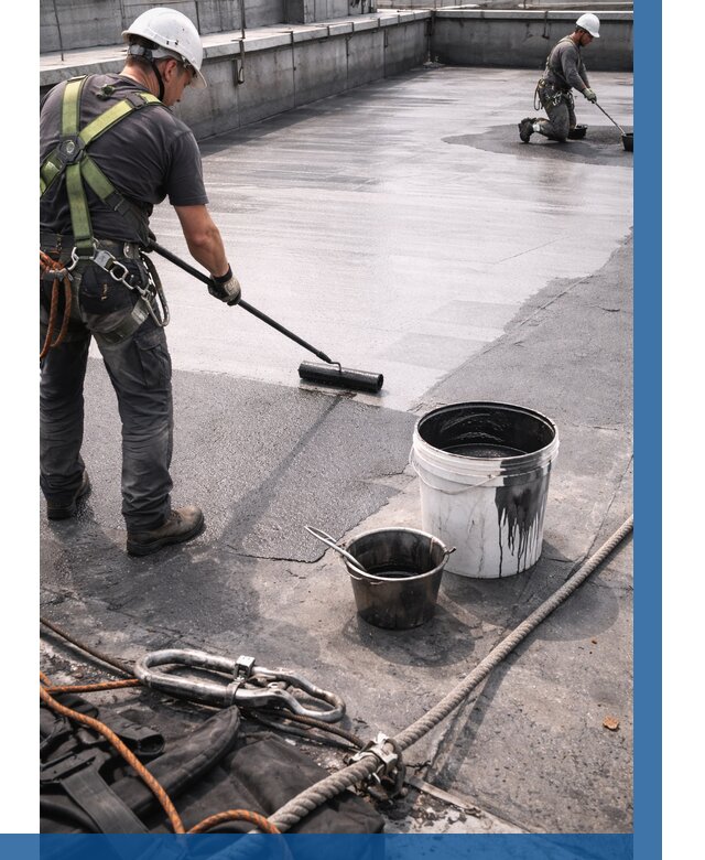 Гидроизоляция кровли жидкой резиной в Минусинске от 508 р. | ВЫСОТНИК-Мнс