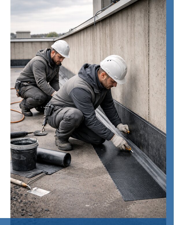 Гидроизоляция примыканий на кровле в Минусинске от 914 р. | ВЫСОТНИК-Мнс