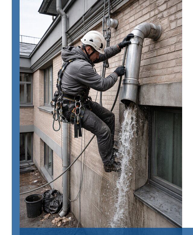 Профессиональная прочистка водосточных труб в Минусинске с гарантией