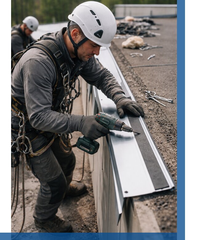 Монтаж капельника на кровле в Минусинске от 305 р. | ВЫСОТНИК-Мнс