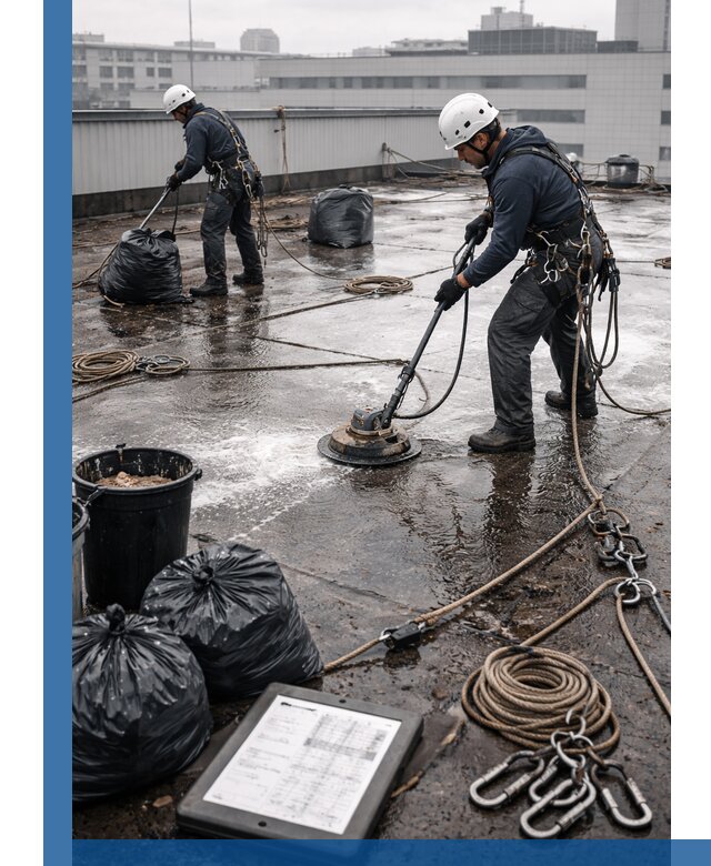 Плановая очистка кровли по графику в Минусинске для безопасности