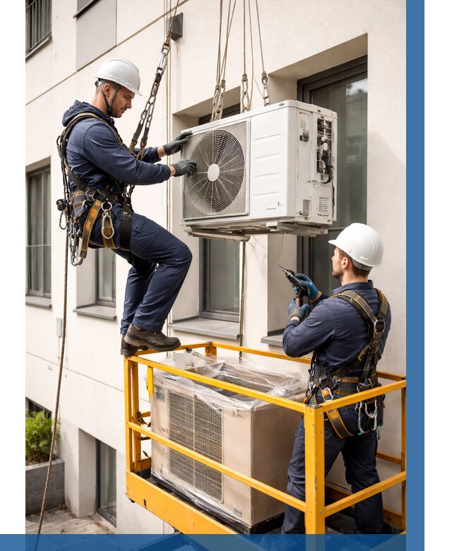 Демонтаж внешнего блока кондиционера в Минусинске от 3556 р. | ВЫСОТНИК-Мнс