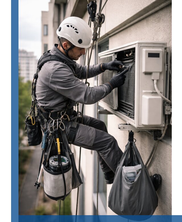 Обслуживание внешнего блока кондиционера в Минусинске профессионально