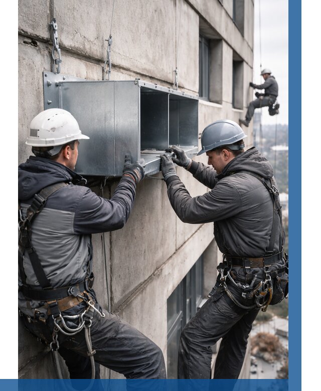 Монтаж вентиляционных коробов в Минусинске от 3048 р. | ВЫСОТНИК-Мнс