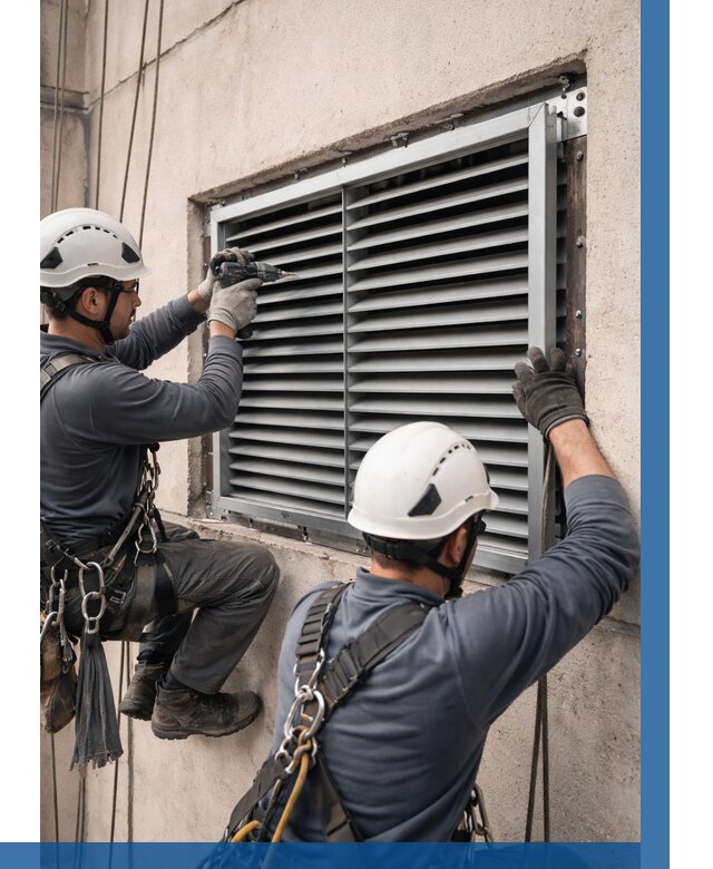 Монтаж вентиляционных решеток в Минусинске от 4572 р. | ВЫСОТНИК-Мнс