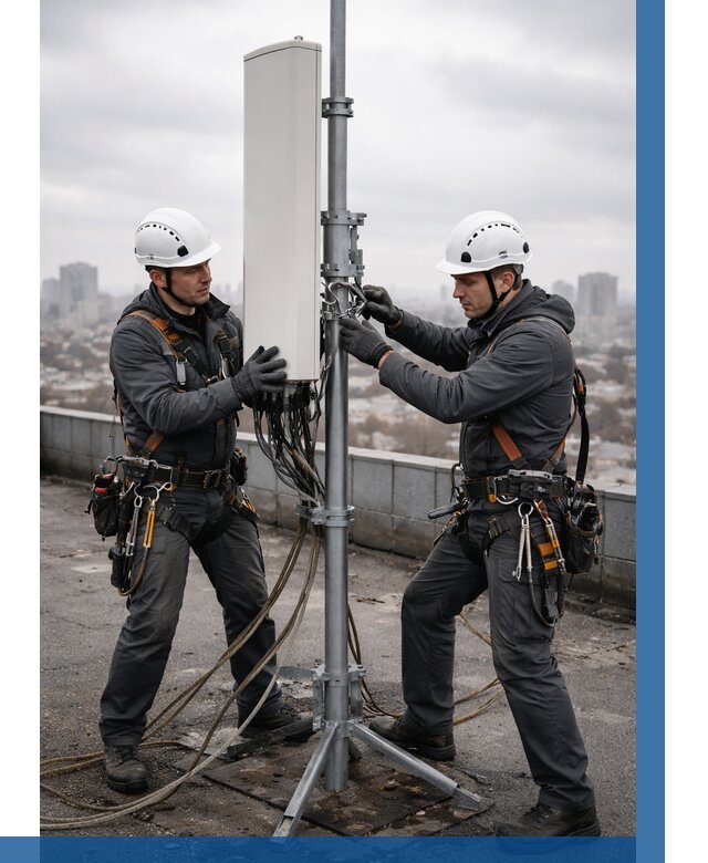 Монтаж антенн связи на крыше в Минусинске от 8637 р. | ВЫСОТНИК-Мнс