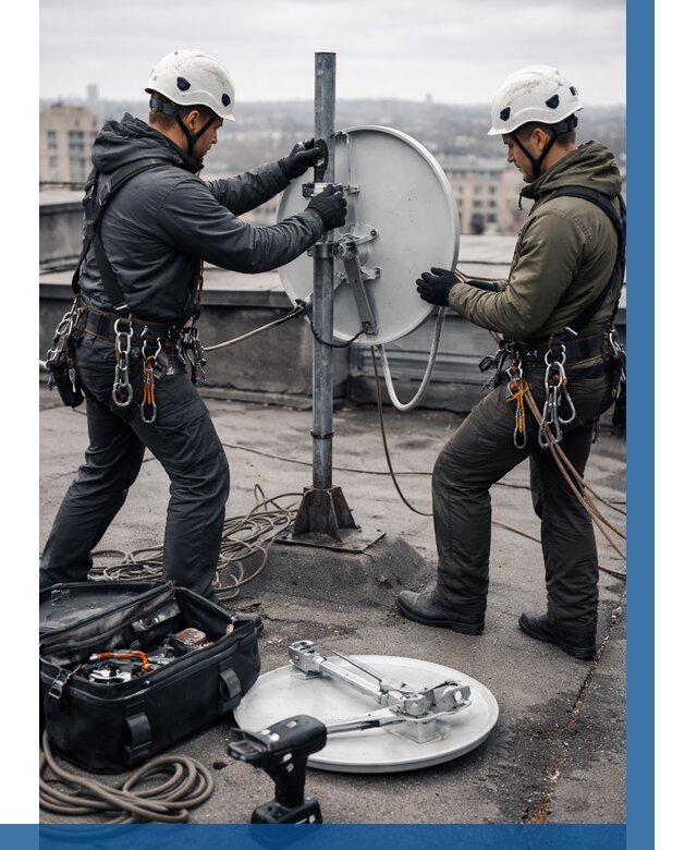 Демонтаж антенн на крыше в Минусинске от 4572 р. | ВЫСОТНИК-Мнс