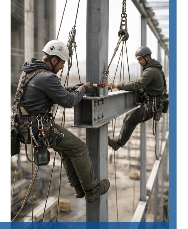 Монтаж металлоконструкций на высоте в Минусинске от 3556 р. | ВЫСОТНИК-Мнс