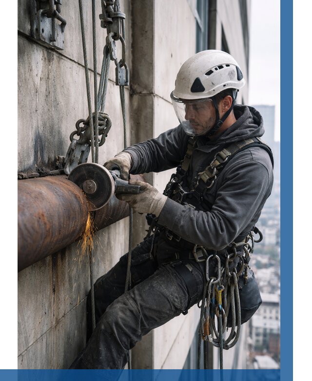 Резка металла на высоте в Минусинске по цене от 4572 р. | ВЫСОТНИК-Мнс