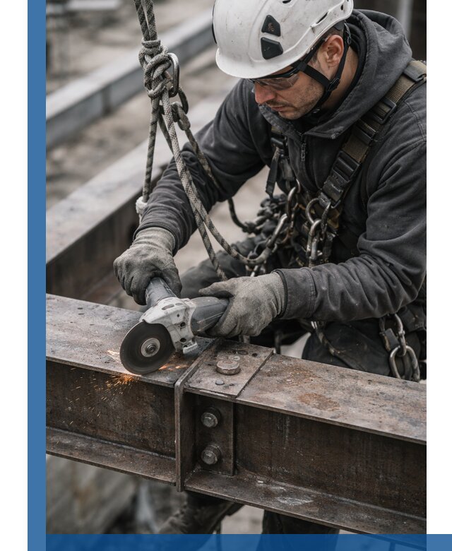 Резка металла на высоте в Минусинске для зданий и конструкций