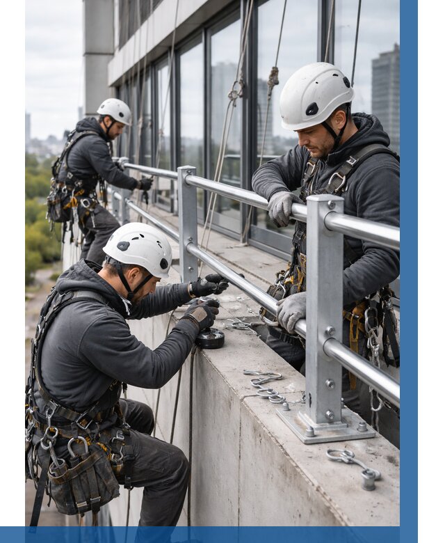 Монтаж ограждений на высоте в Минусинске, от 1219 р. | ВЫСОТНИК-Мнс
