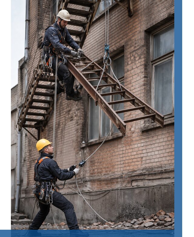 Демонтаж пожарной лестницы в Минусинске от 12193 р. | ВЫСОТНИК-Мнс