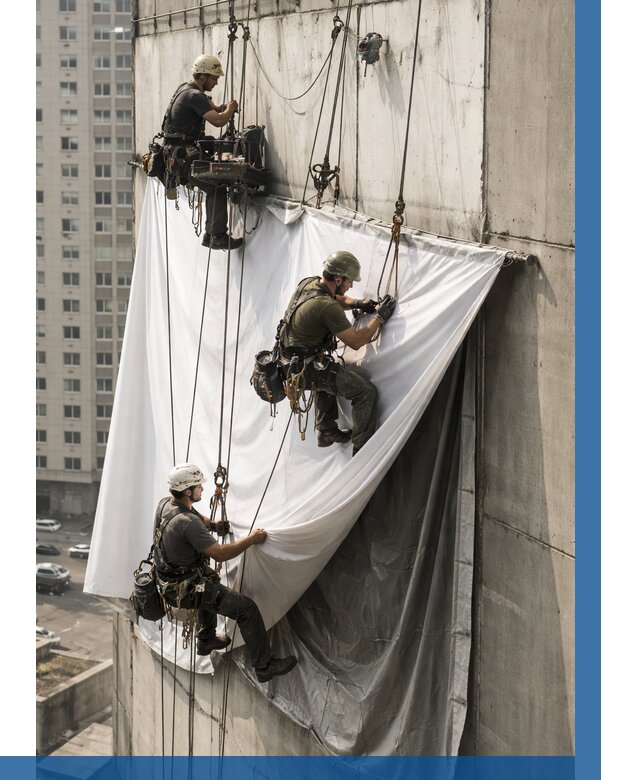 Замена баннерного полотна в Минусинске от 6605 р. | ВЫСОТНИК-Мнс—заказать