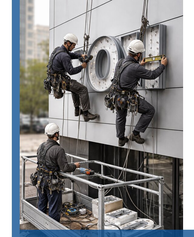 Профессиональный монтаж световых букв в Минусинске под ключ