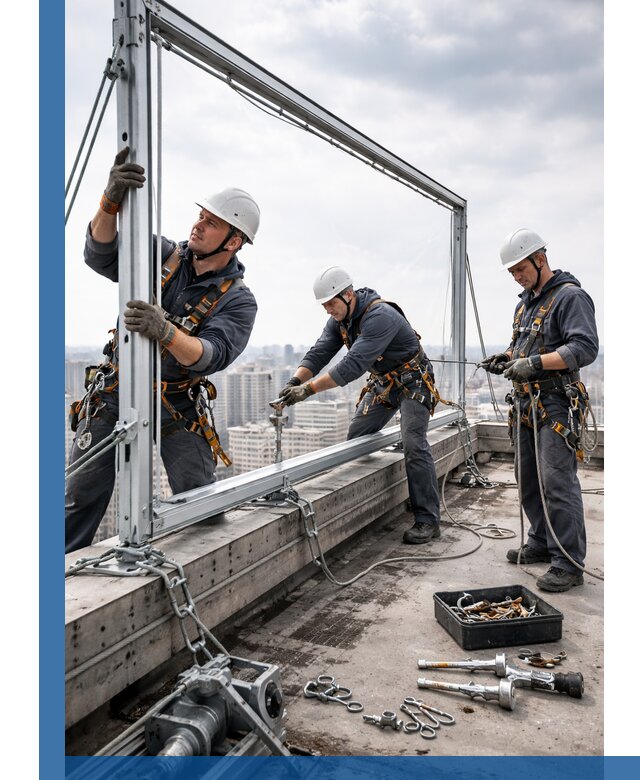 Монтаж крышных рекламных конструкций под ключ в Минусинске