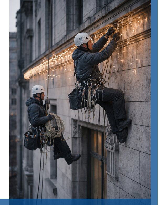 Монтаж новогодней иллюминации в Минусинске от 8637 р. | ВЫСОТНИК-Мнс