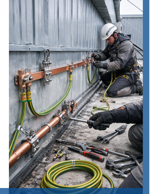 Монтаж заземления здания в Минусинске от 25403 р. | ВЫСОТНИК-Мнс