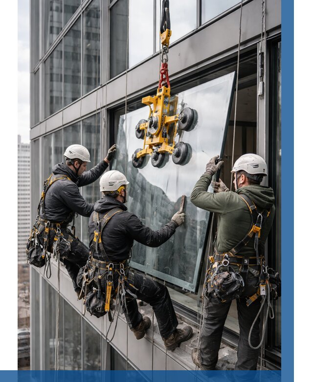 Фасадное остекление зданий под ключ в Минусинске от 10161 р. | ВЫСОТНИК-Мнс