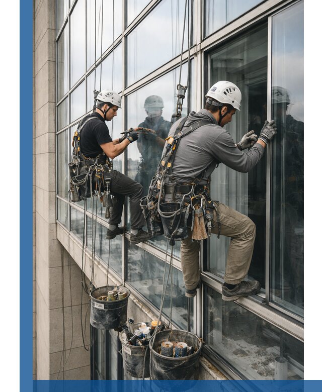 Ремонт витражных конструкций и фасадного остекления в Минусинске