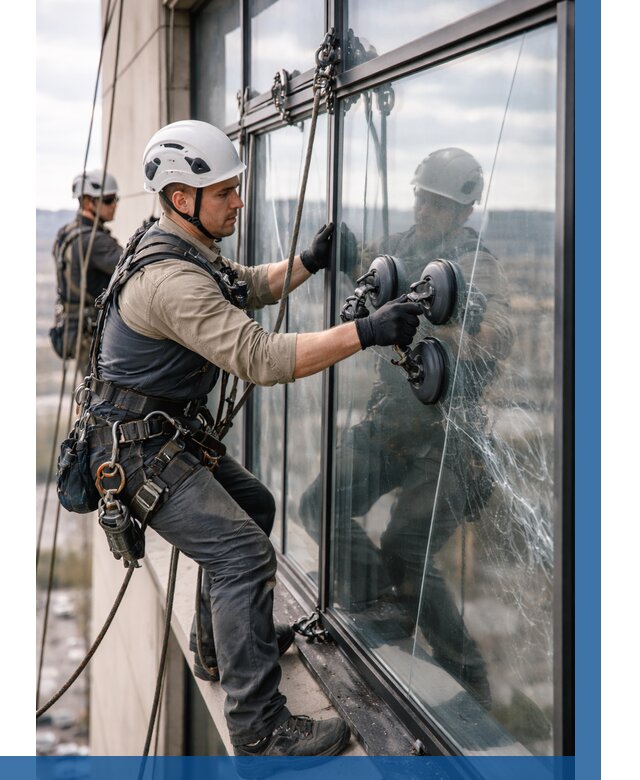 Замена стекла в витраже в Минусинске под ключ от 8637 р. | ВЫСОТНИК-Мнс