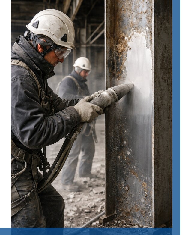 Удаление старой краски с металла в Минусинске от 457 р. | ВЫСОТНИК-Мнс