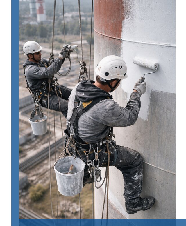 Покраска дымовых труб в Минусинске: антикоррозийная защита и восстановление