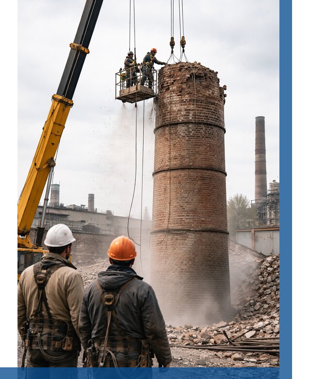 Демонтаж дымовой трубы в Минусинске от 91449 р. | ВЫСОТНИК-Мнс, смета