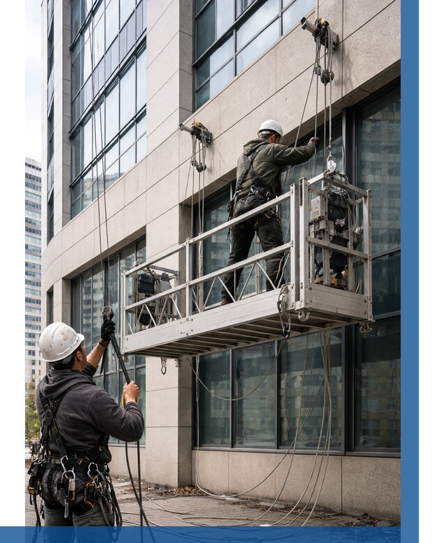 Монтаж и подъем фасадной люльки в Минусинске от 12193 р. | ВЫСОТНИК-Мнс